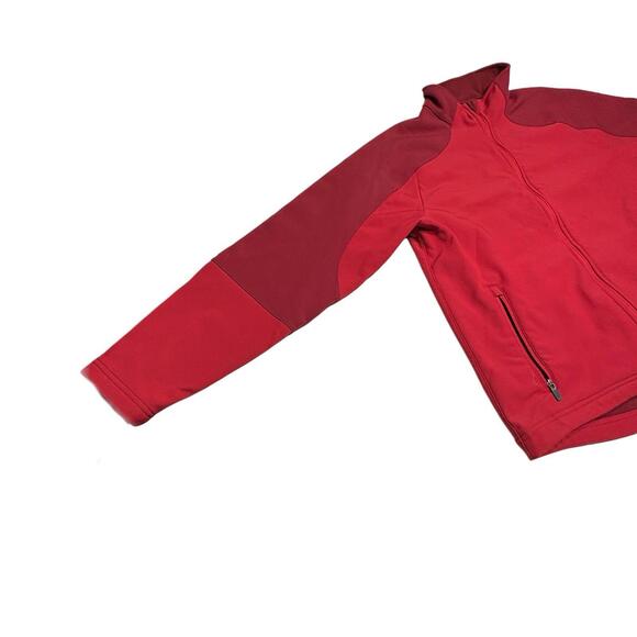 LL Bean Jacket Men's Large Red Soft Shell Full Zip Fleece Lined Outdoor Hiking - Picture 12 of 13